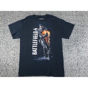 Battlefield 4 J!NX Graphic T-Shirt Mens Medium Black Video Game Promo Tee